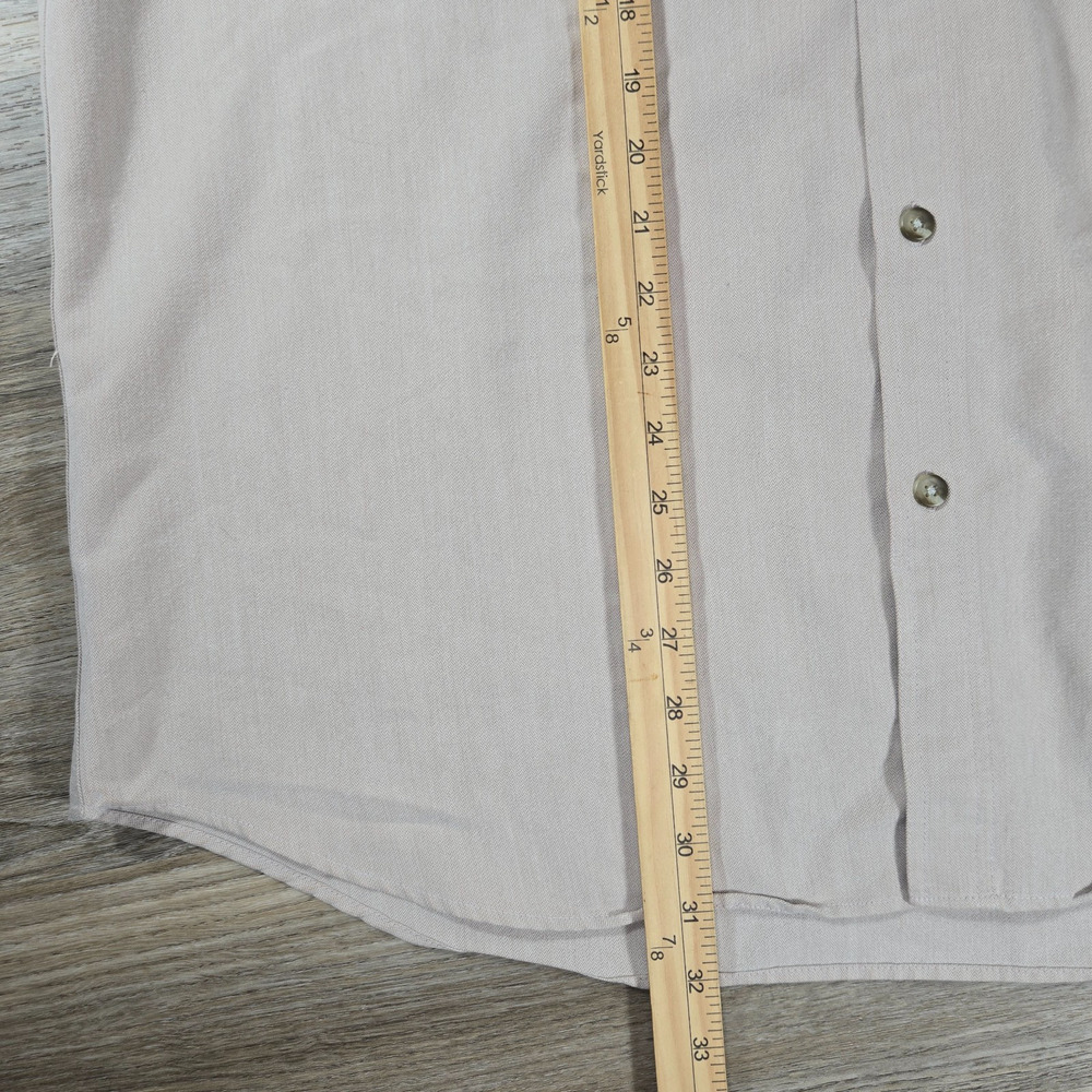 Columbia GRT Shirt Mens XL Khaki Tan Long Sleeve Button Up Hiking Viscose - Picture 10 of 13